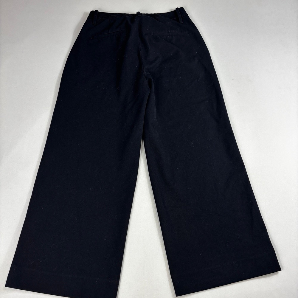 Banana Republic Wide Leg Utility Crop Navy Blue Pant Women's Size 8 NWT Pleated